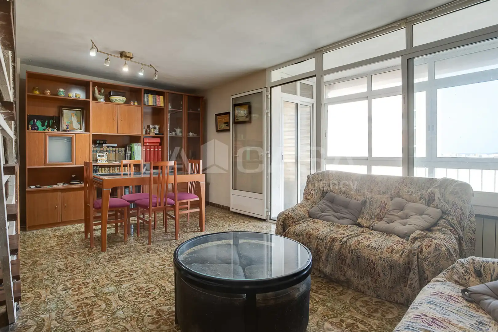 Sala d'estar de Dúplex en venda en Barcelona amb Balcó
