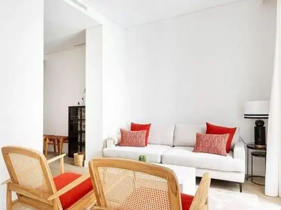 Sala de estar de Apartamento para compartir en Cabo Blanco