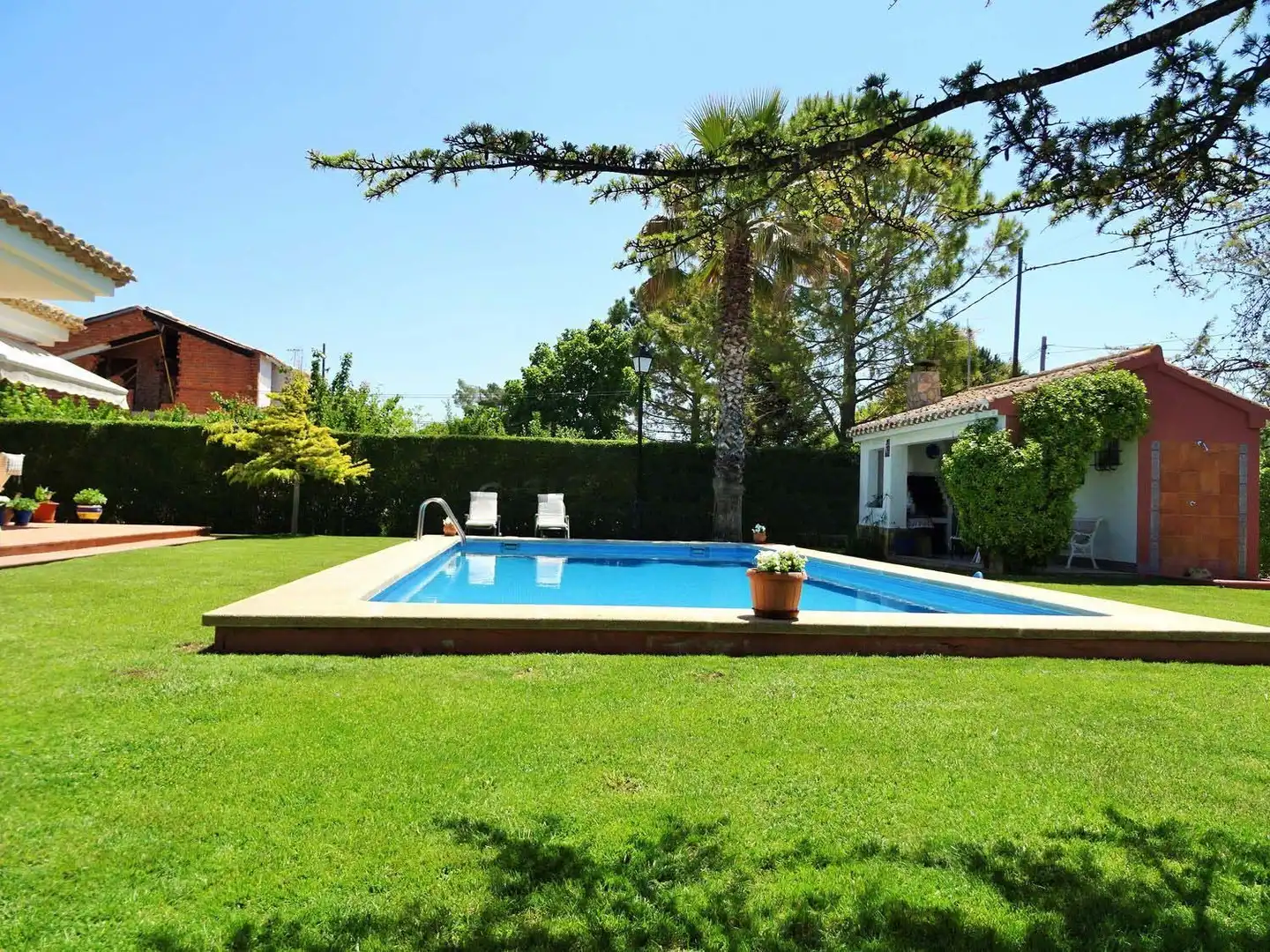 Piscina de Casa o xalet en venda en Albacete amb Aire condicionat, Jardí privat i Terrassa