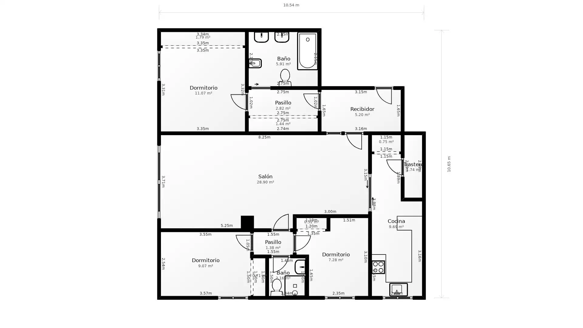Flat for rent in Sevilla  with Air Conditioner and Heating