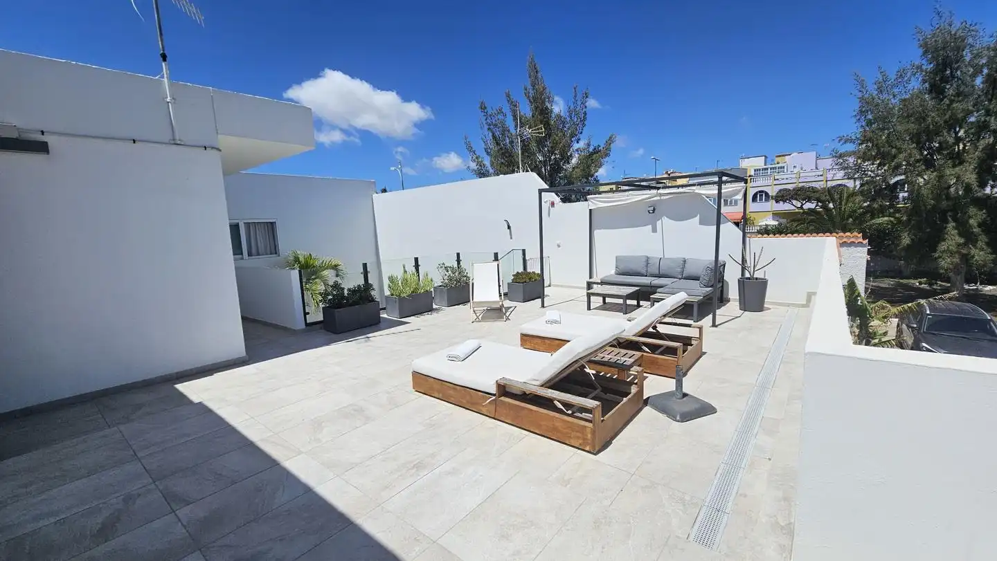 Terrace of Flat for rent in San Bartolomé de Tirajana  with Air Conditioner, Terrace and Furnished