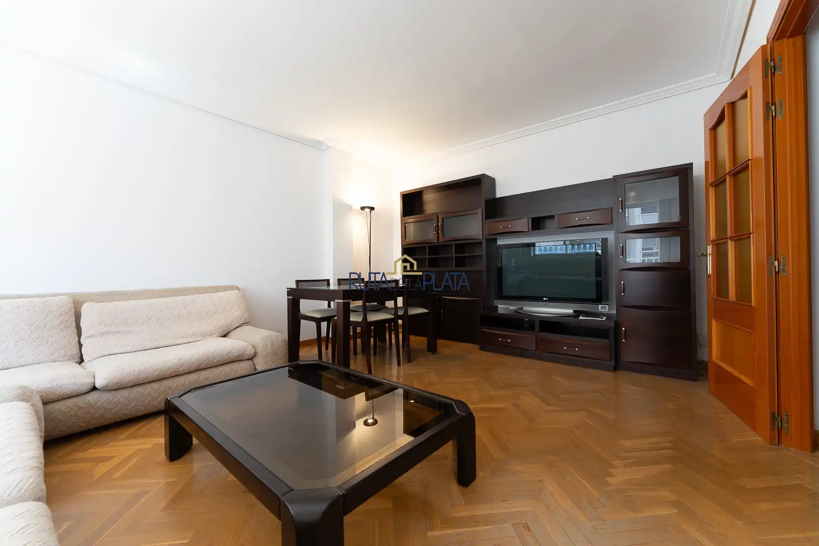 Living room of Flat for rent in Zamora Capital   with Heating, Parquet flooring and Terrace