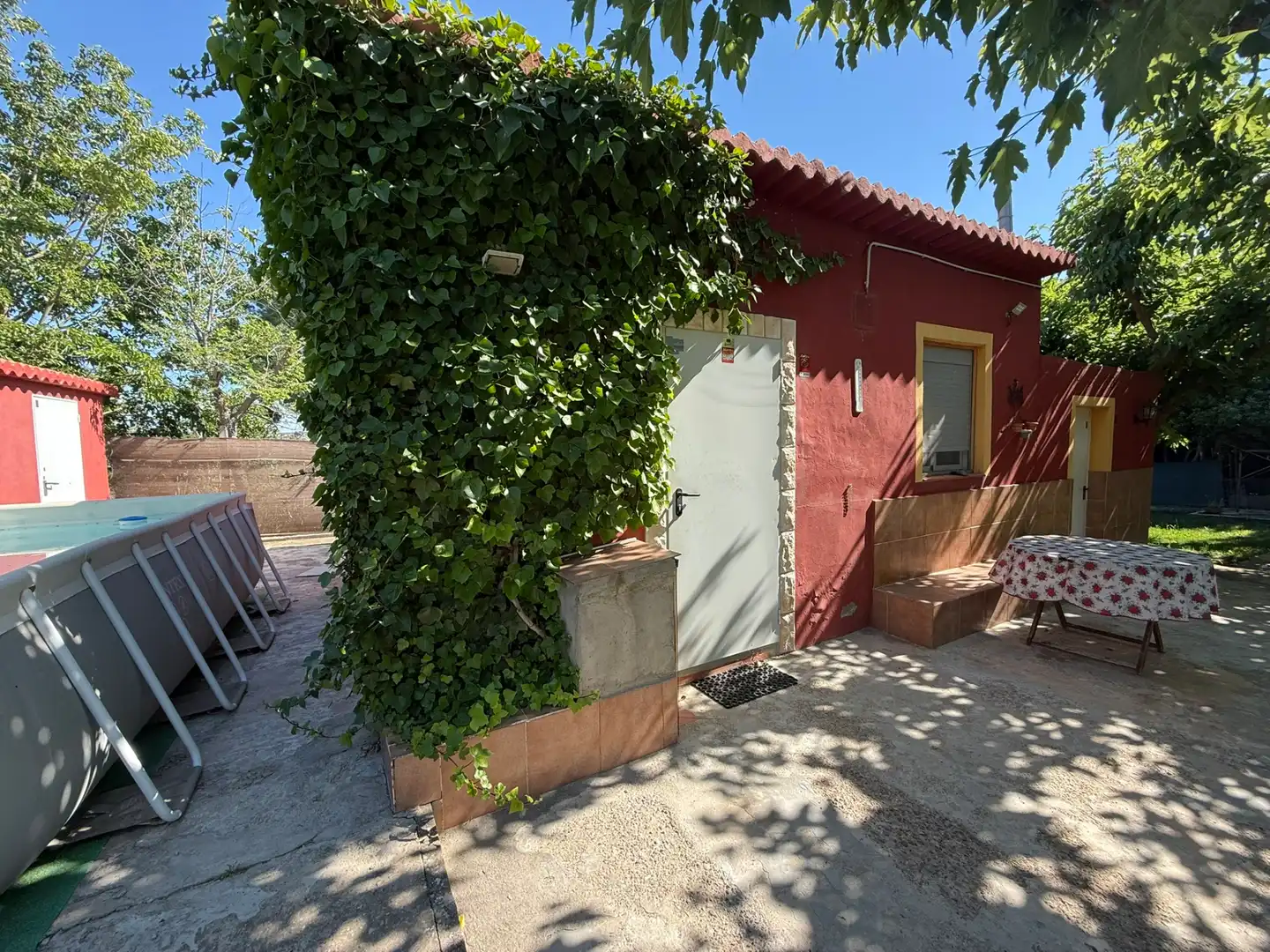 Vista exterior de Casa o chalet en venta en Caspe con Calefacción, Jardín privado y Parquet