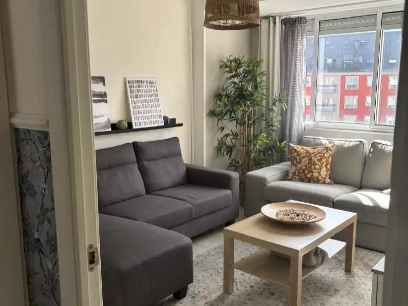Living room of Flat for sale in Ferrol  with Heating, Storage room and Furnished