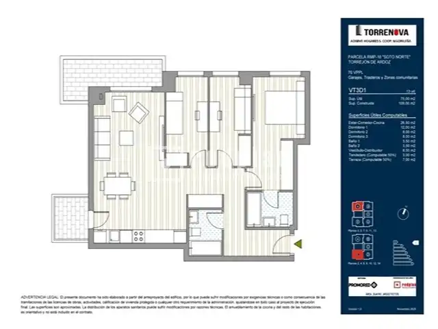 Piso en venta en Torrejón de Ardoz con Terraza y Trastero