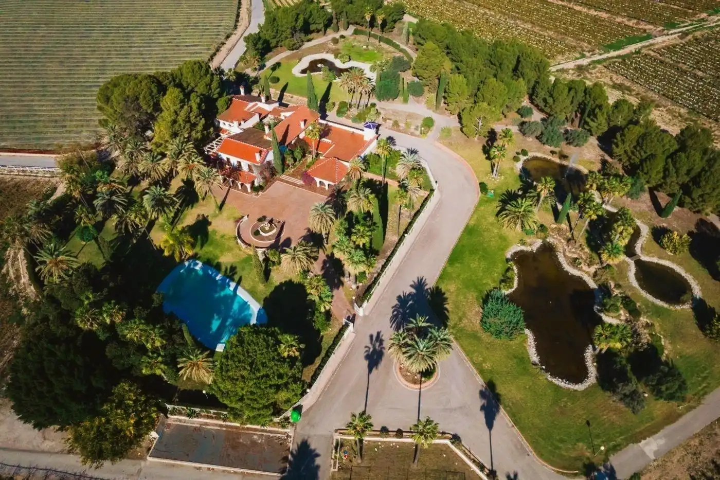 Außenansicht von Country house zum Verkauf in Novelda mit Klimaanlage, Heizung und Privatgarten