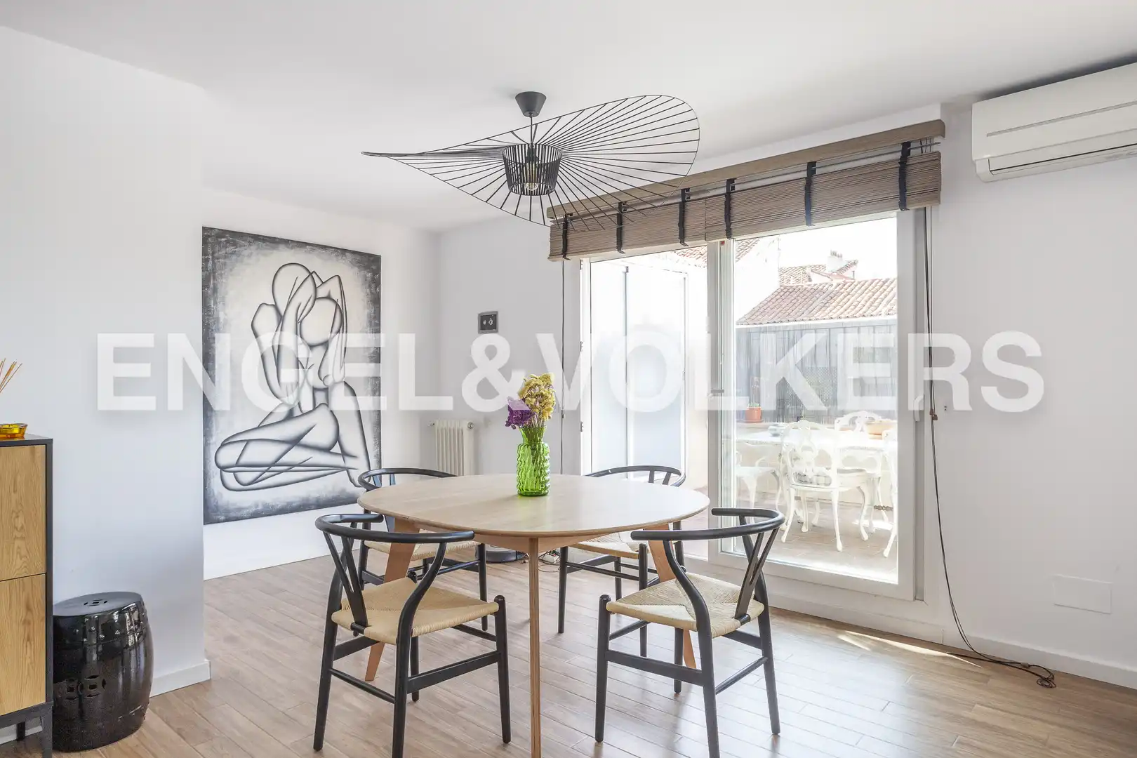 Dining room of Attic for rent in Madrid  with Air Conditioner, Heating and Terrace
