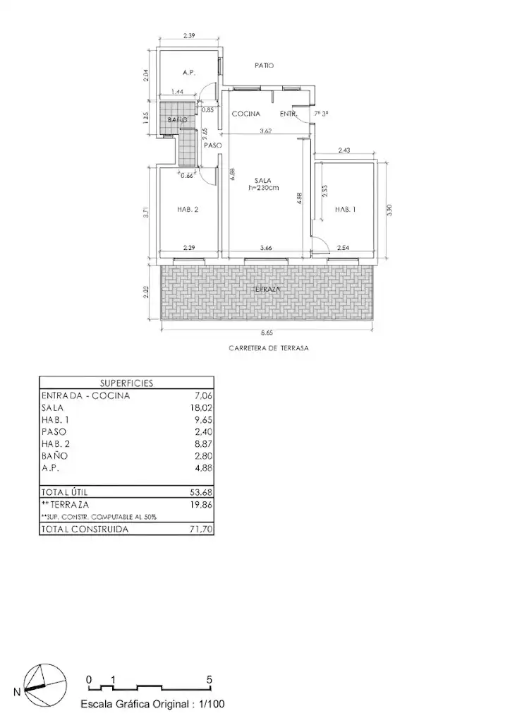 Piso en venta en Rubí con Calefacción, Parquet y Terraza