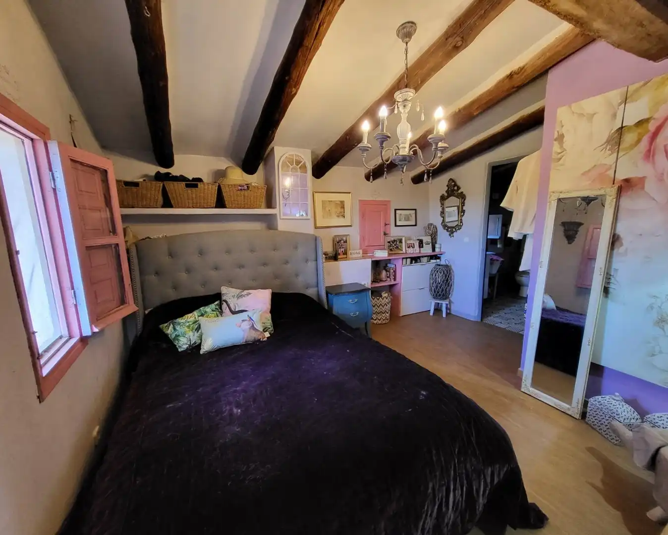 Schlafzimmer von Country house zum Verkauf in L'Ametlla de Mar  mit Privatgarten, Terrasse und Abstellraum