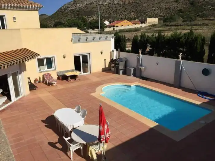 Piscina de Casa o xalet en venda en Cartagena amb Calefacció, Jardí privat i Terrassa