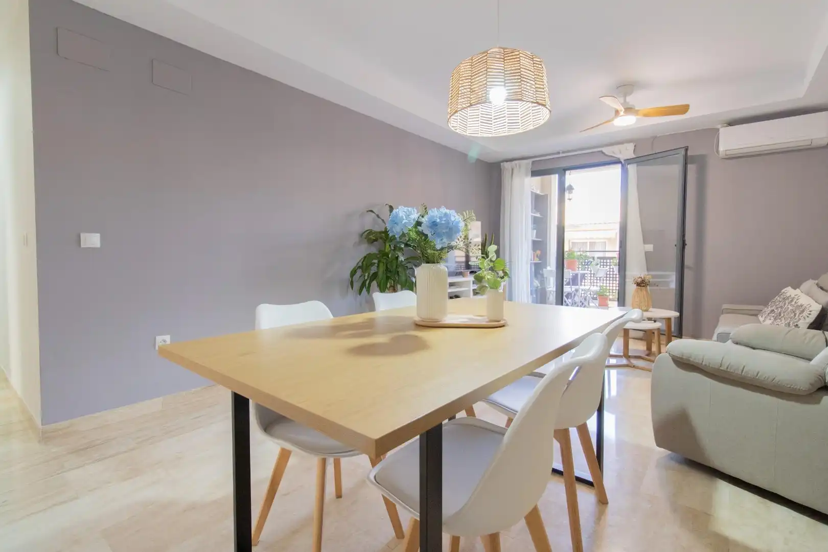 Esszimmer von Maisonette zum Verkauf in Massamagrell mit Klimaanlage, Terrasse und Abstellraum