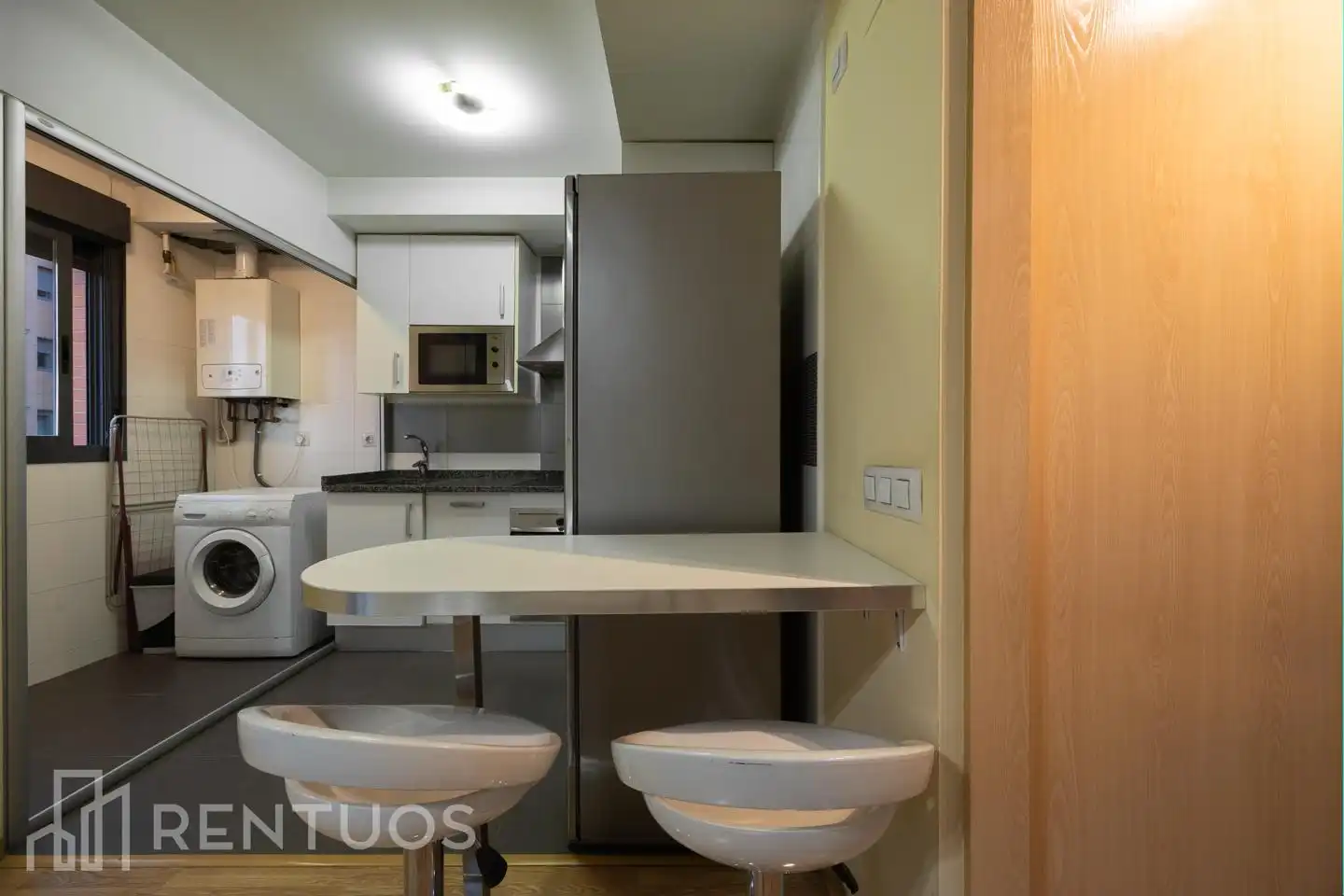Kitchen of Study for rent in Madrid  with Air Conditioner, Heating and Storage room