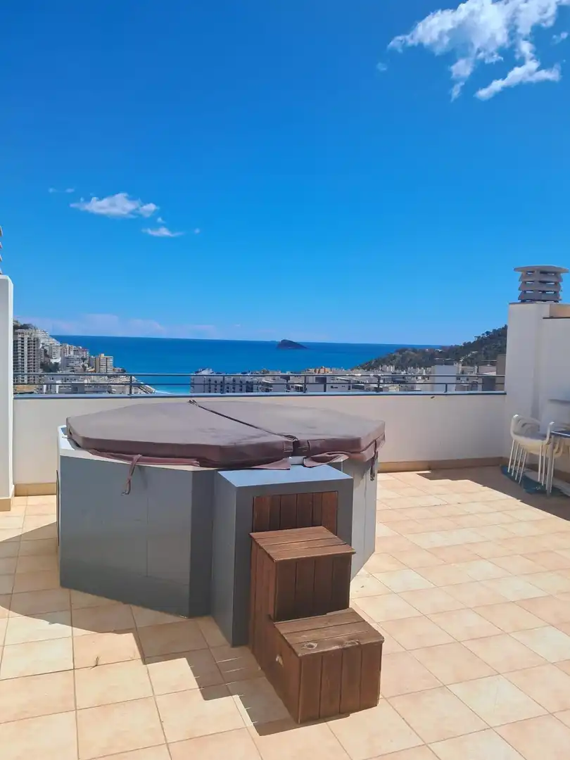 Terrace of Attic for sale in Villajoyosa / La Vila Joiosa  with Air Conditioner, Terrace and Swimming Pool