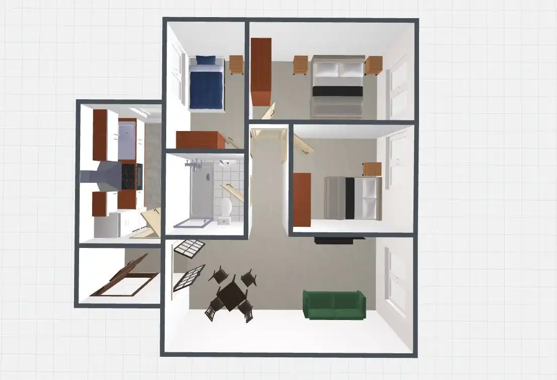 Bedroom of Flat for sale in Madrid  with Air Conditioner and Heating