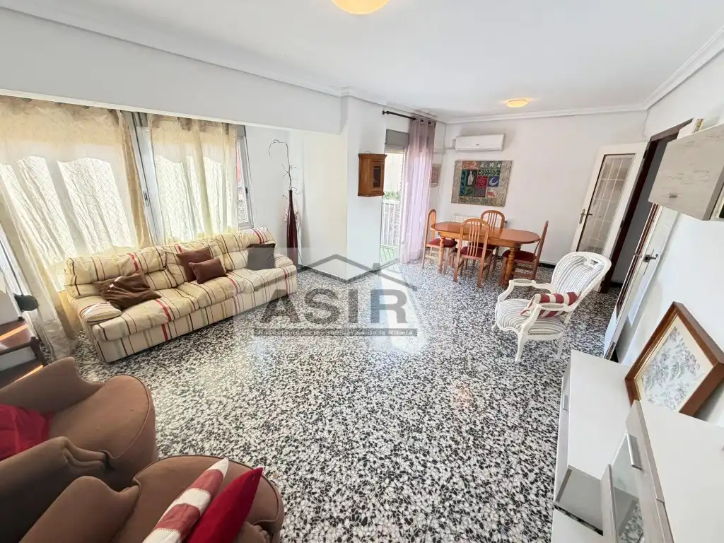 Living room of Flat for rent in Alzira  with Air Conditioner and Balcony