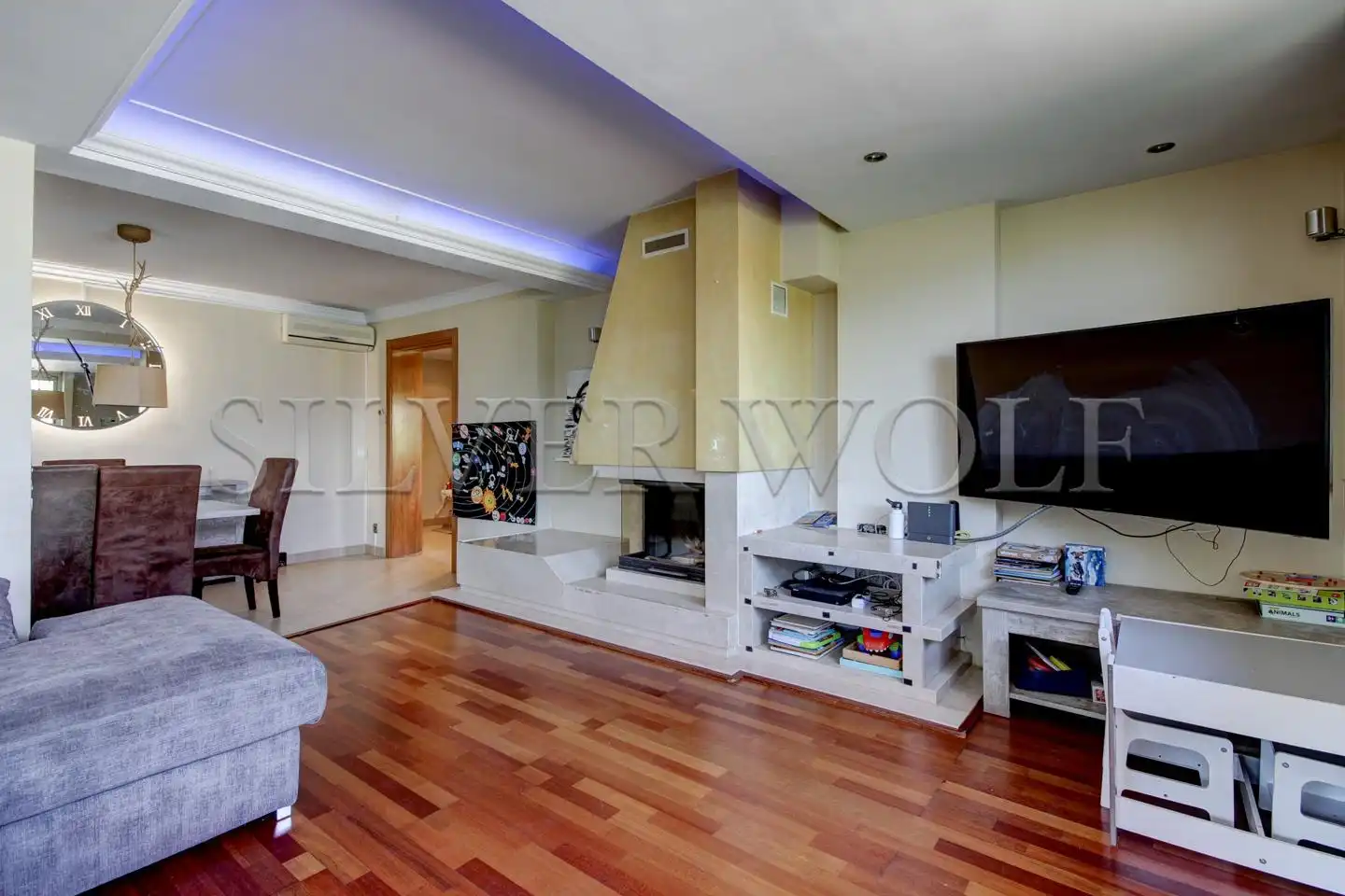 Living room of Houses for sale in Santa Eulàlia de Ronçana  with Air Conditioner, Heating and Private garden
