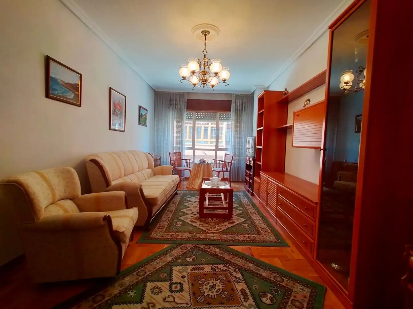 Living room of Flat for sale in Pravia  with Heating, Terrace and Storage room