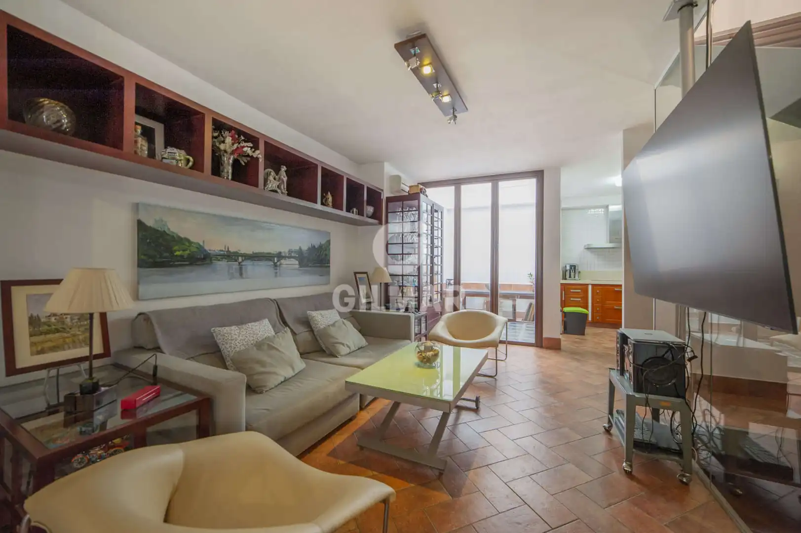 Sala de estar de Casa adosada en venta en Sevilla con Calefacción