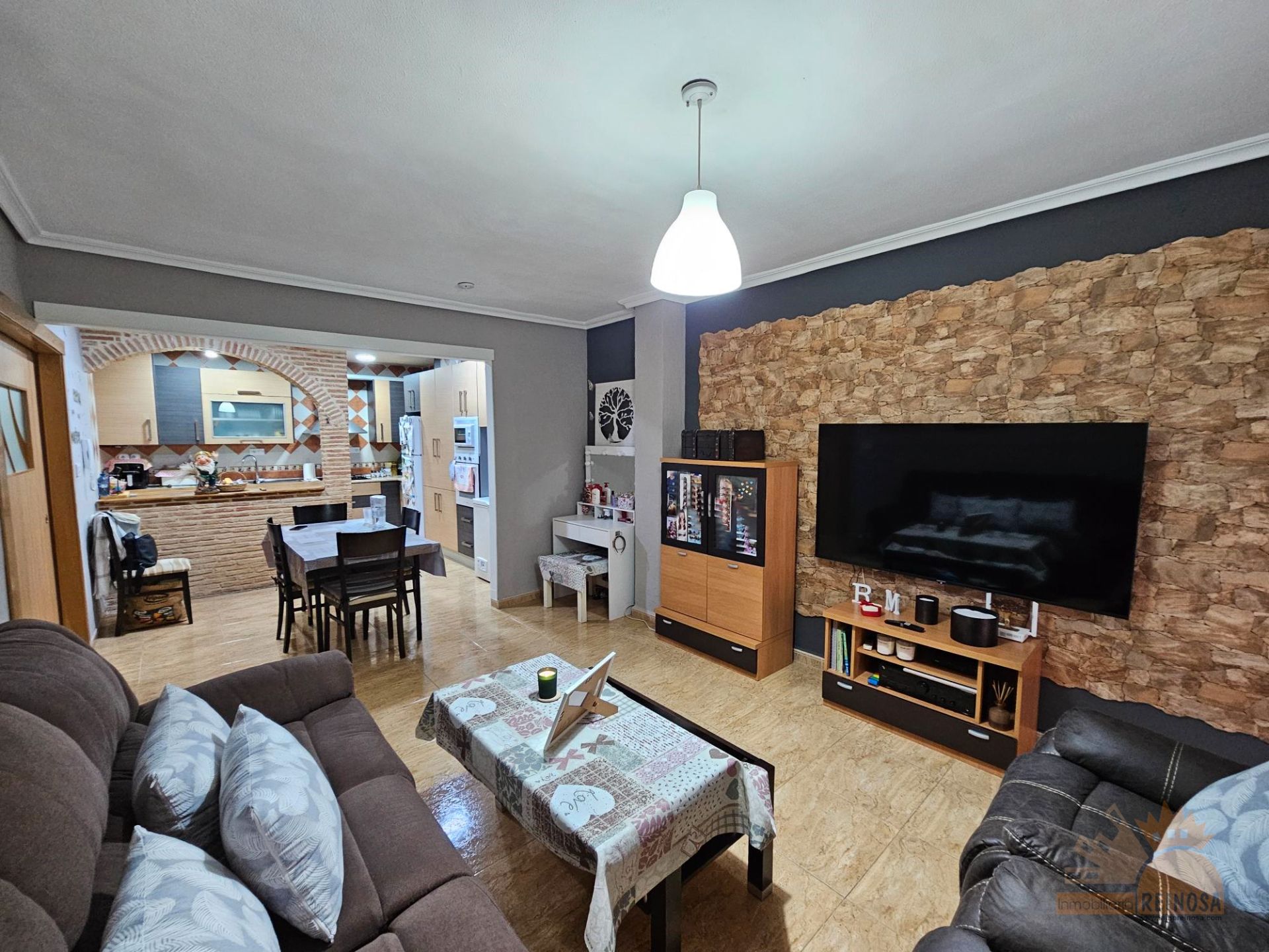 Wohnzimmer von Wohnung zum Verkauf in Alguazas mit Klimaanlage und Balkon