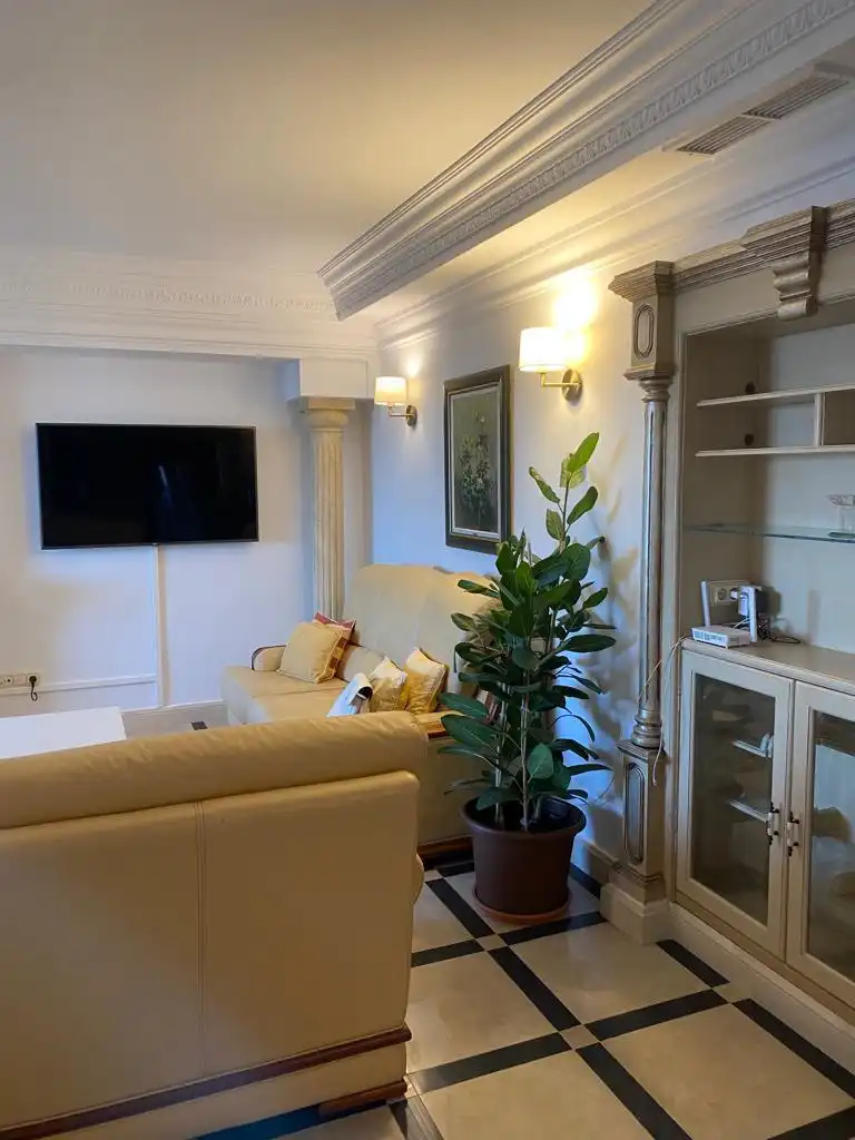 Living room of Houses for sale in Marbella  with Air Conditioner, Private garden and Terrace