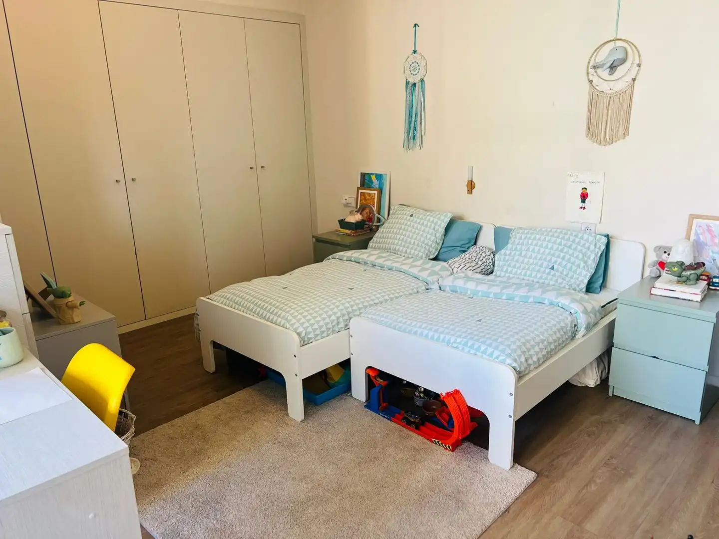 Schlafzimmer von Wohnung zur Miete in Barcelona mit Klimaanlage, Heizung und Parkett