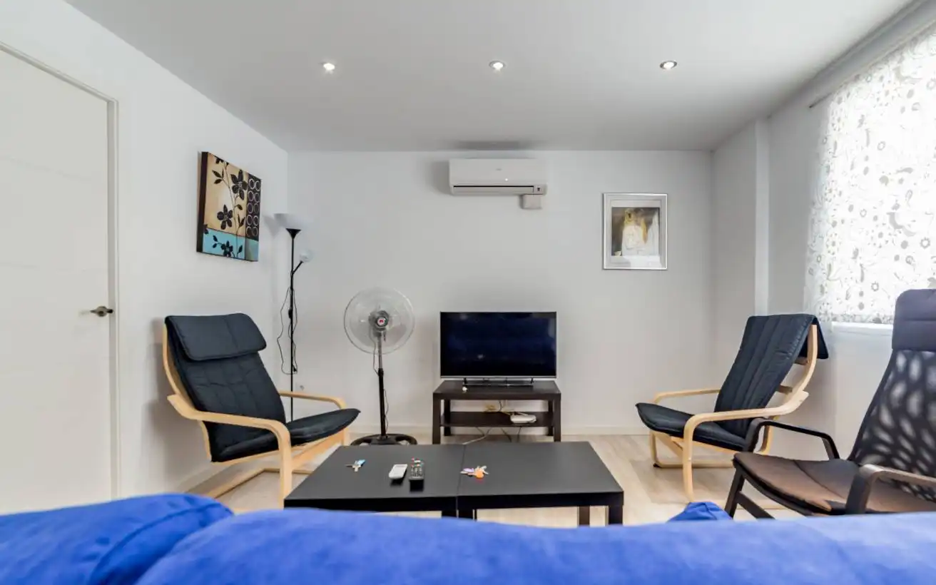 Wohnzimmer von Wohnung zum Verkauf in Valencia mit Klimaanlage, Parkett und Möbliert