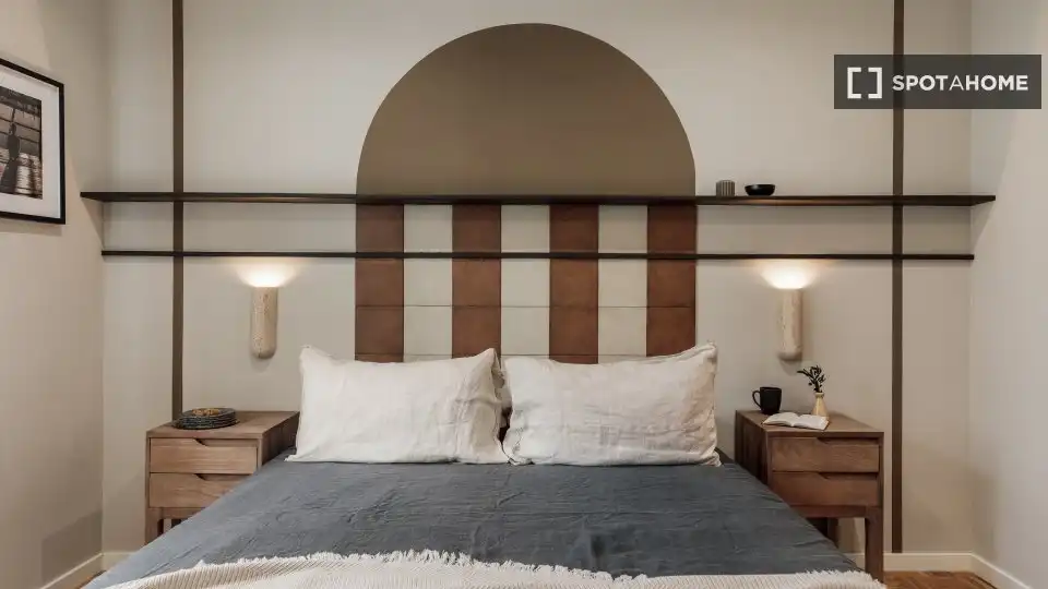 Habitación de Piso de alquiler en Barcelona con Aire acondicionado, Calefacción y Amueblado