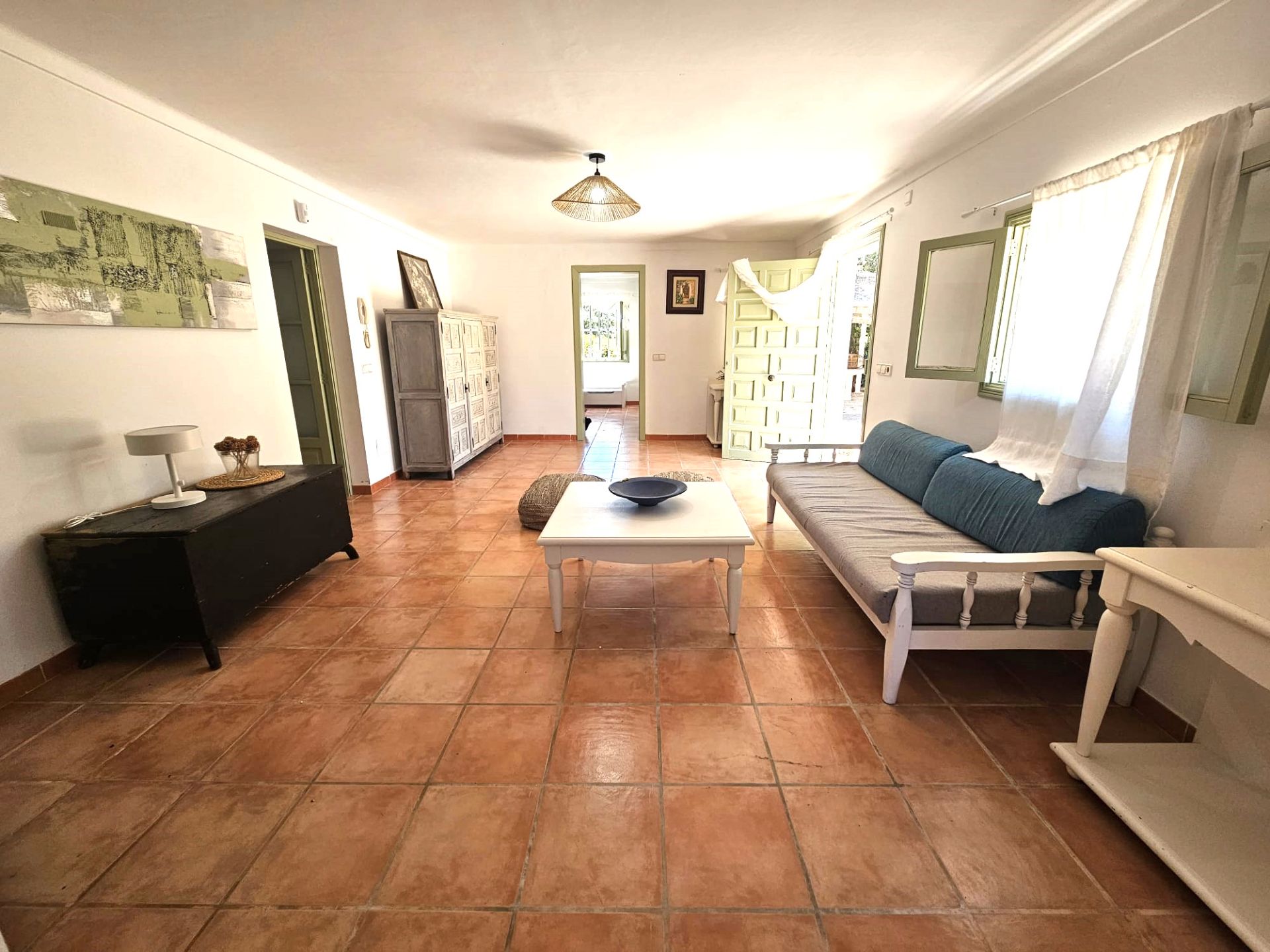 Living room of Country house to rent in Sant Llorenç des Cardassar  with Air Conditioner, Private garden and Terrace