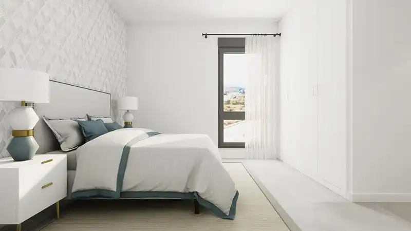 Bedroom of Flat for sale in Estepona  with Air Conditioner, Heating and Private garden