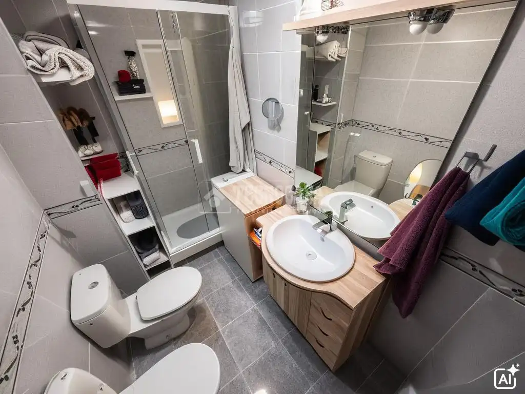 Bathroom of Flat for sale in Móstoles  with Air Conditioner