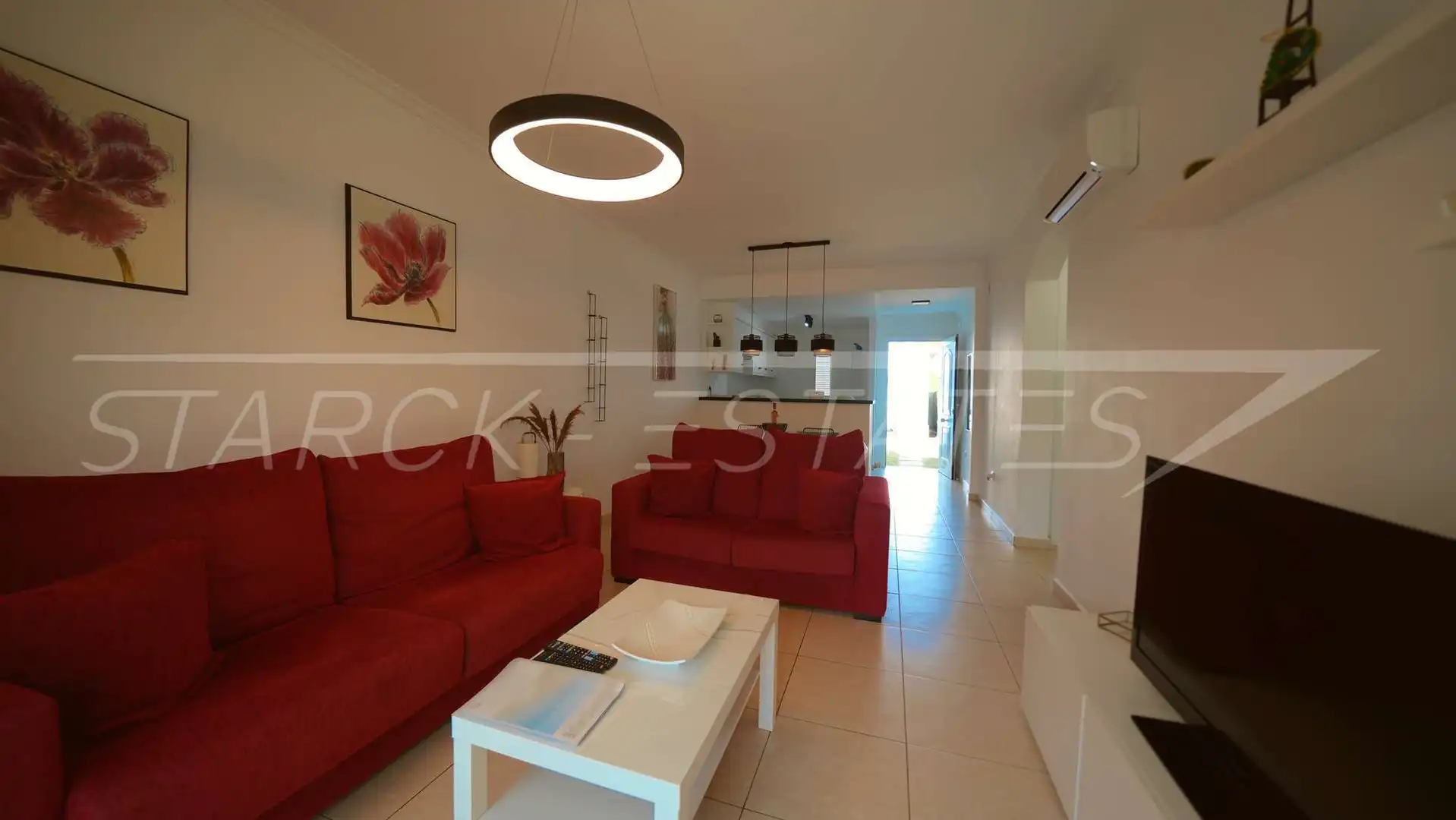 Sala d'estar de Casa o xalet en venda en Beniarbeig amb Aire condicionat i Piscina