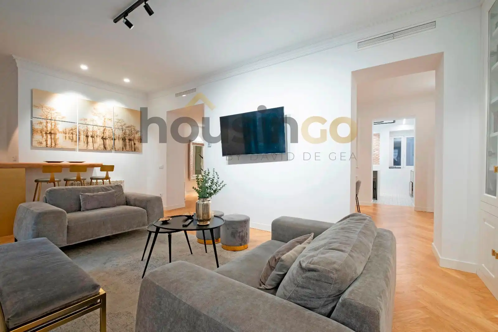 Sala d'estar de Pis de lloguer en Madrid amb Aire condicionat, Calefacció i Parquet
