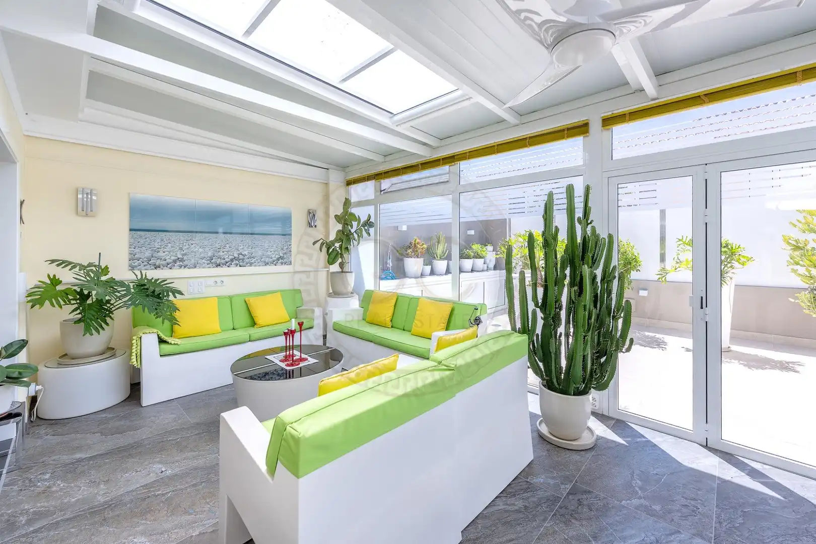 Terraza de Casa adosada en venta en San Bartolomé de Tirajana con Aire acondicionado, Jardín privado y Terraza
