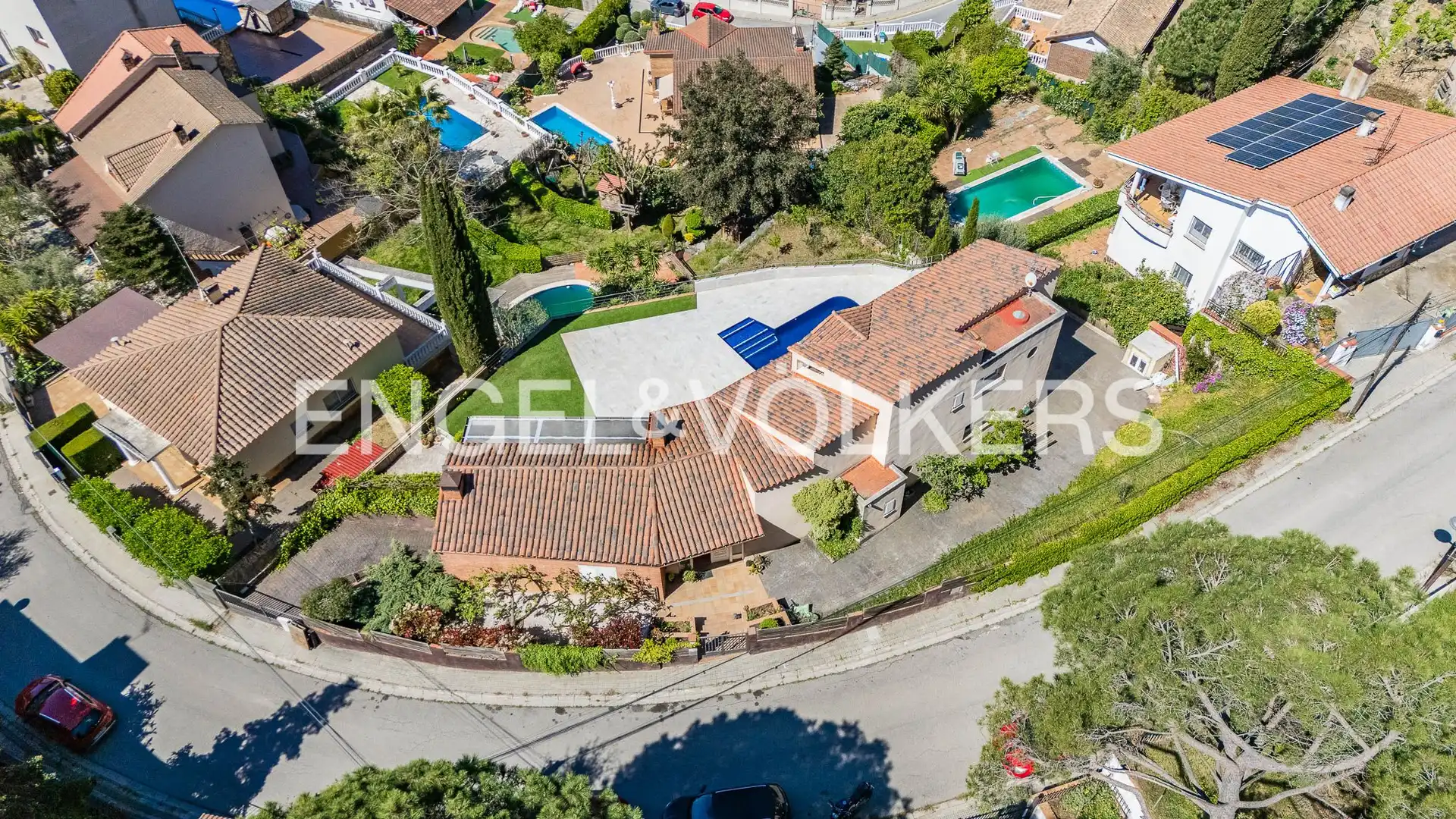 Vista exterior de Casa o xalet en venda en Sant Fost de Campsentelles amb Calefacció, Jardí privat i Parquet