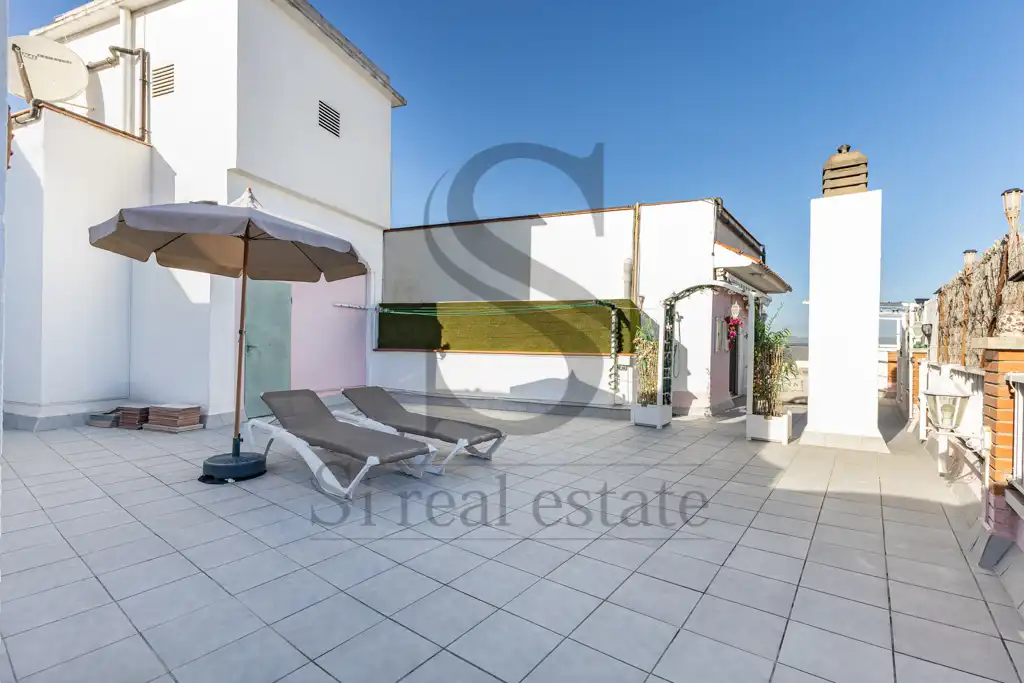 Terrasse von Dachboden zum Verkauf in Barcelona mit Heizung, Terrasse und Abstellraum