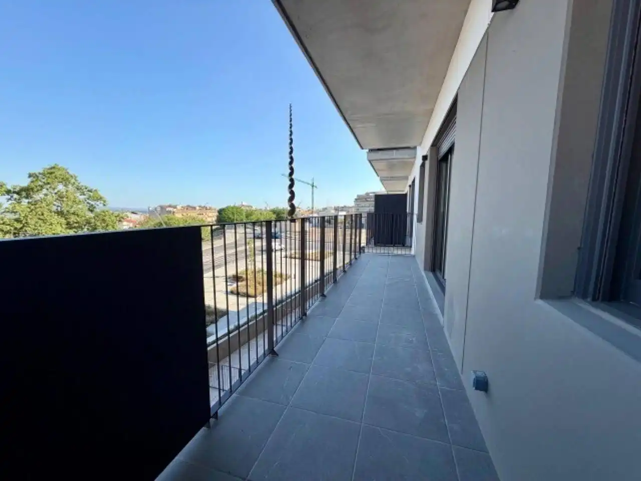 Balcony of Flat for rent in Terrassa  with Air Conditioner, Heating and Parquet flooring