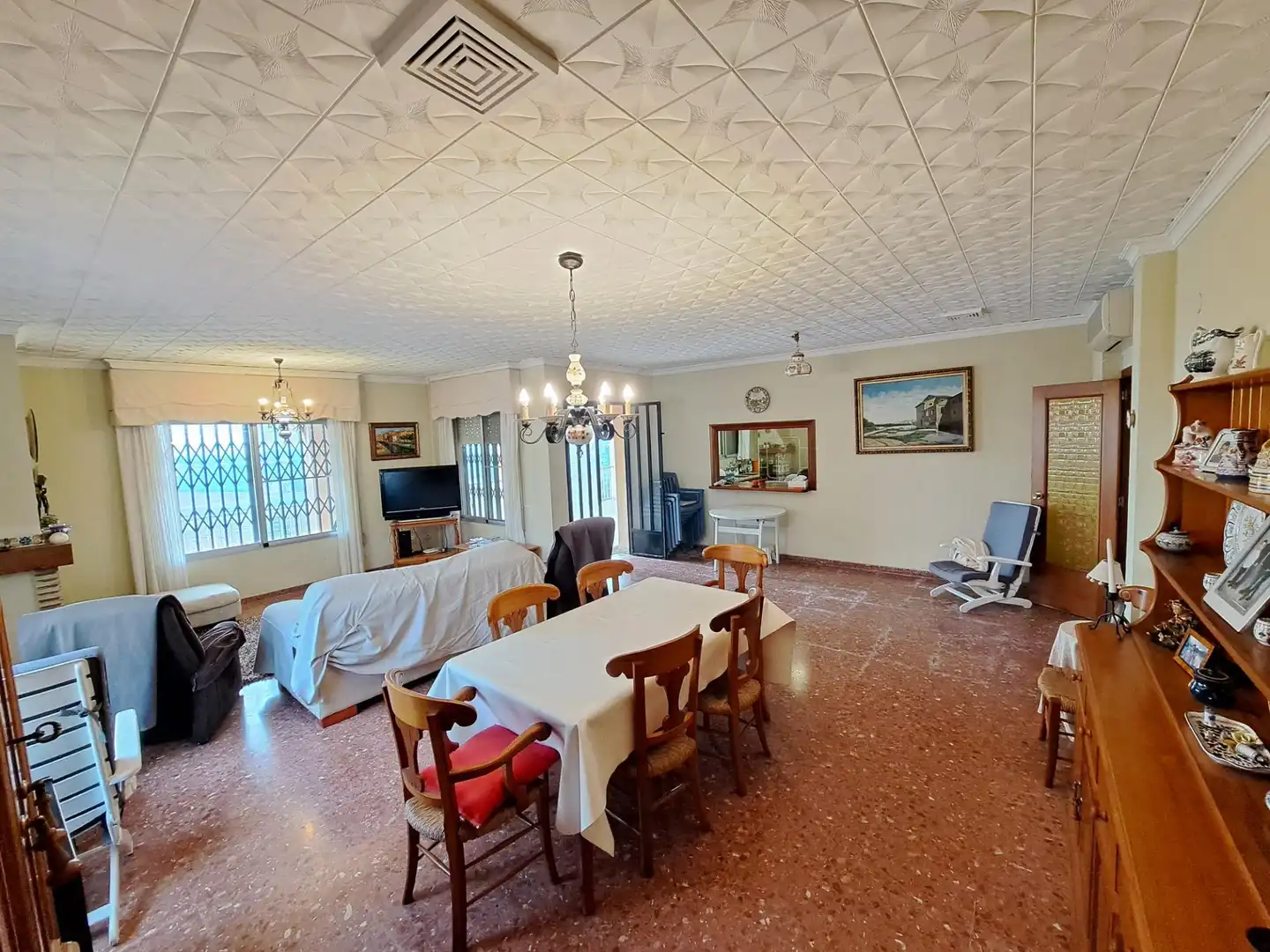 Comedor de Casa o chalet en venta en Alzira con Aire acondicionado, Jardín privado y Terraza