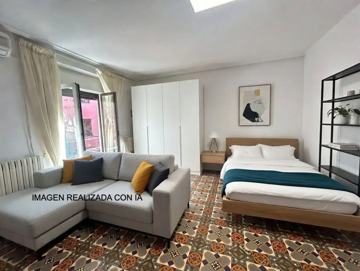 Schlafzimmer von Wohnung zum Verkauf in Tudela mit Klimaanlage, Heizung und Terrasse