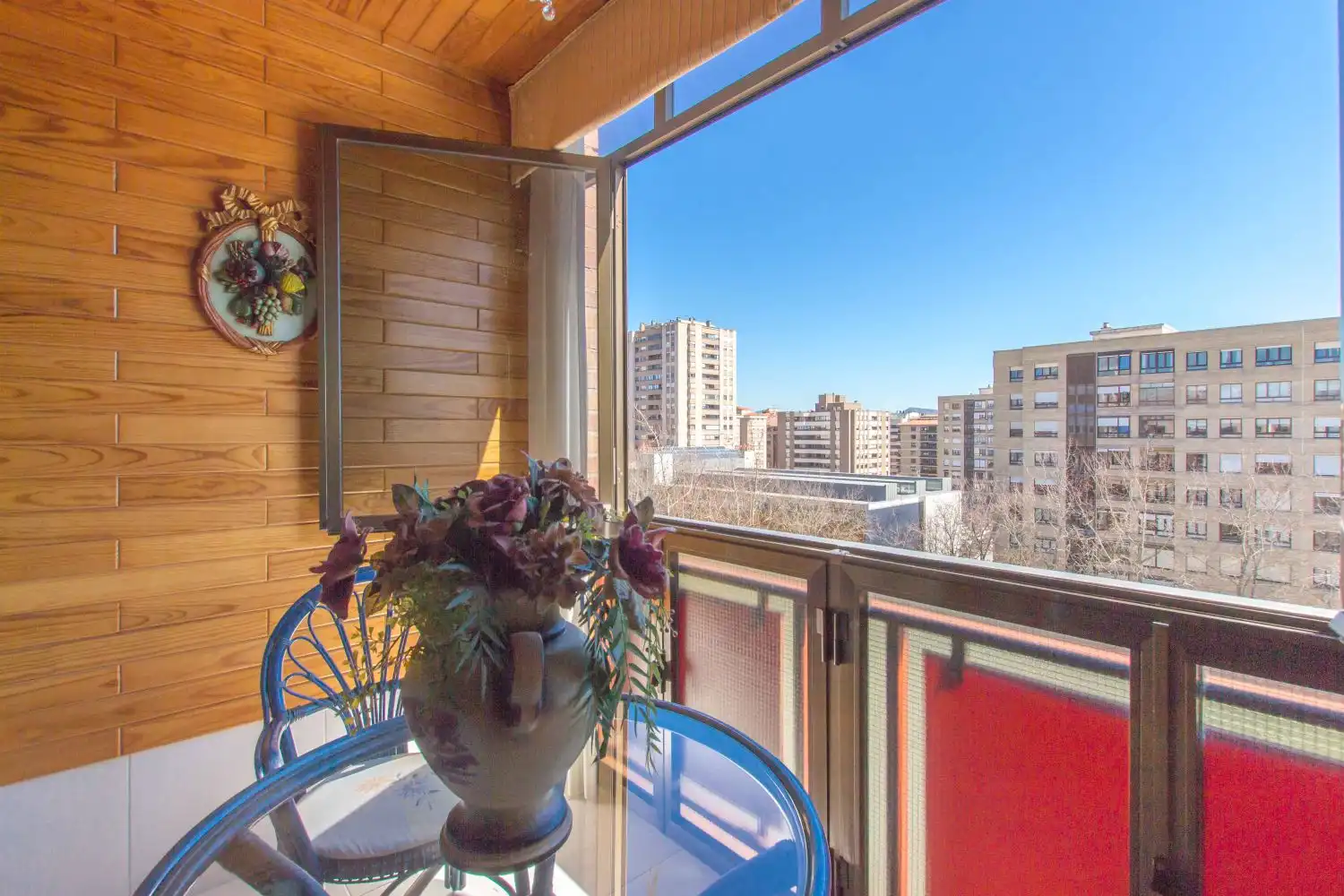 Balcony of Flat for sale in  Pamplona / Iruña  with Heating, Storage room and Furnished