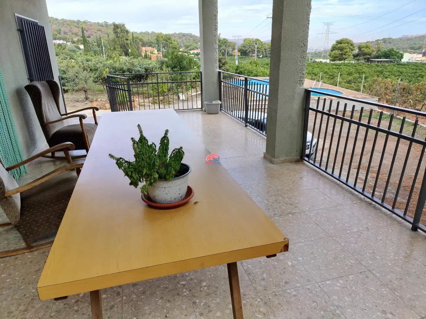 Terraza de Casa o chalet de alquiler en Sagunto / Sagunt con Terraza y Piscina comunitaria