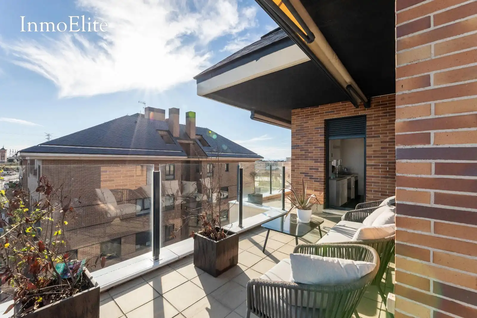 Terrasse von Dachboden zum Verkauf in Majadahonda mit Klimaanlage, Heizung und Parkett