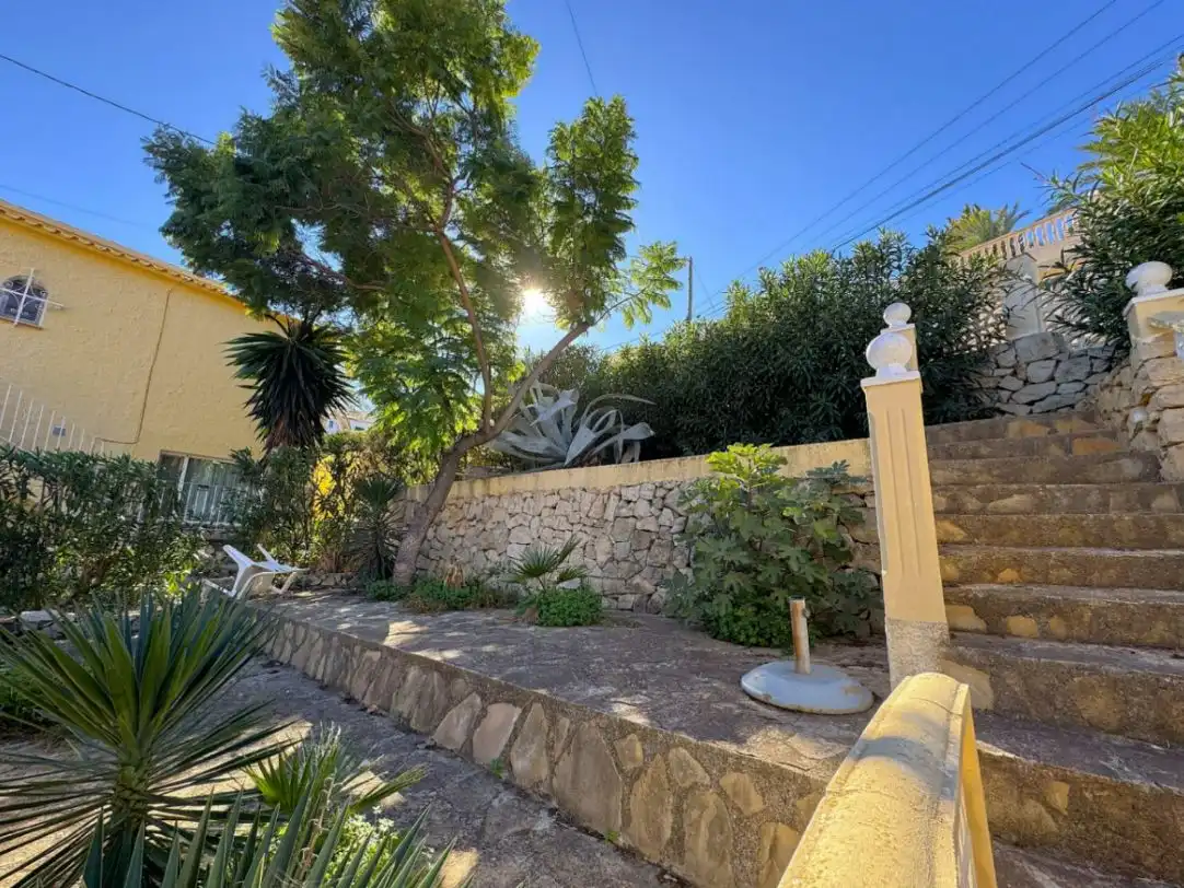 Garten von Haus oder Chalet zum Verkauf in Calpe / Calp mit Klimaanlage, Heizung und Privatgarten