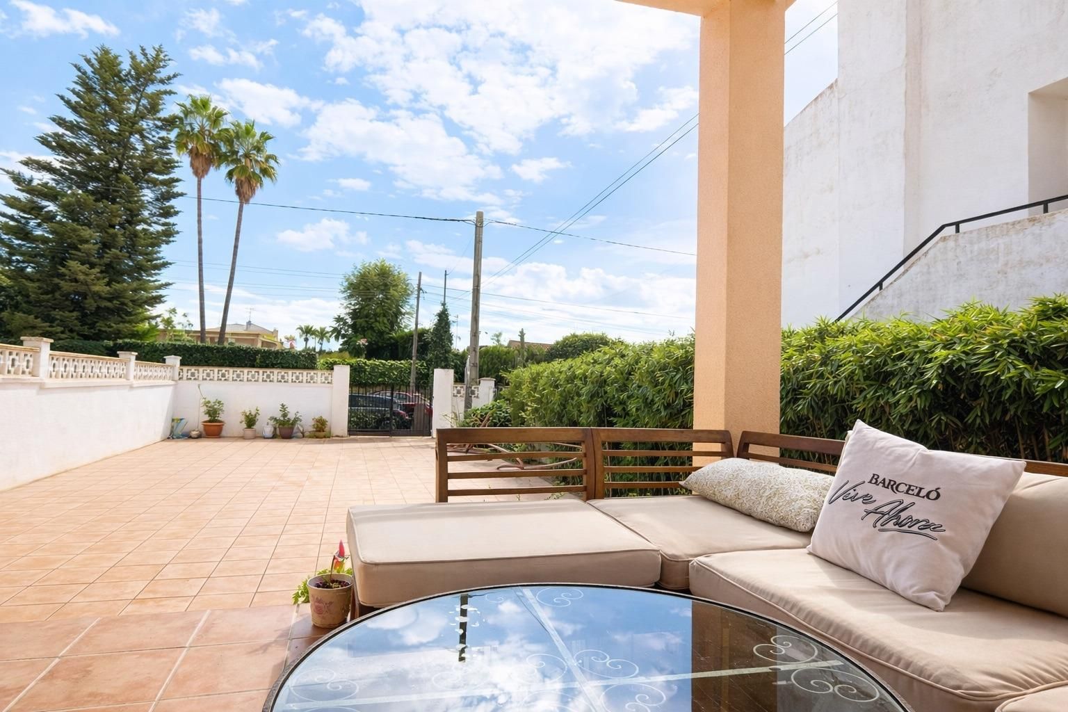 Terrace of Single-family semi-detached for sale in Bunyola  with Air Conditioner, Private garden and Terrace