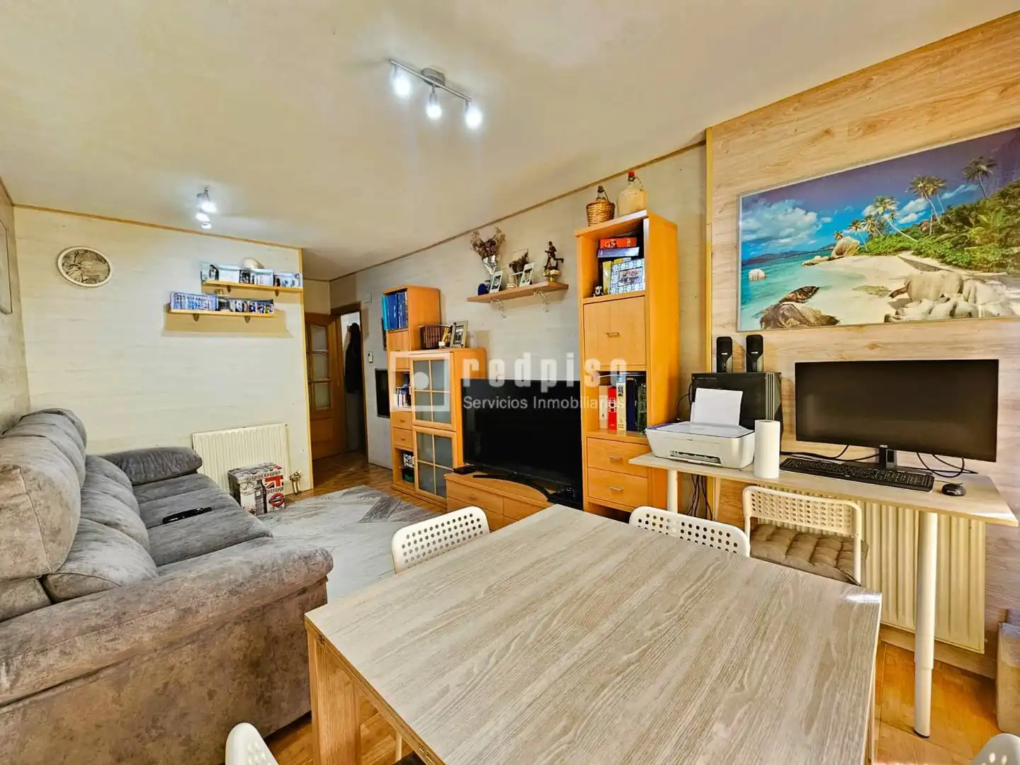 Sala de estar de Piso en venta en Parla con Calefacción, Trastero y Amueblado