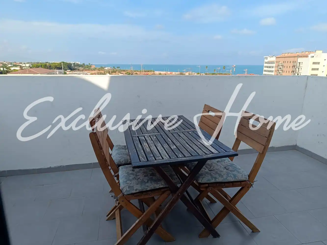 Terrace of Attic for rent in Benicarló  with Air Conditioner, Terrace and Furnished