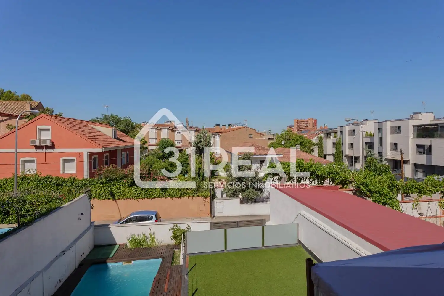Jardín de Casa o chalet en venta en Madrid con Aire acondicionado, Calefacción y Jardín privado