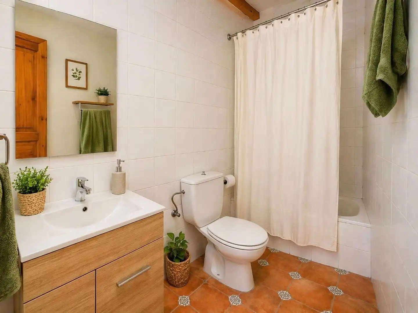 Baño de Casa adosada en venta en Búger con Aire acondicionado, Terraza y Amueblado
