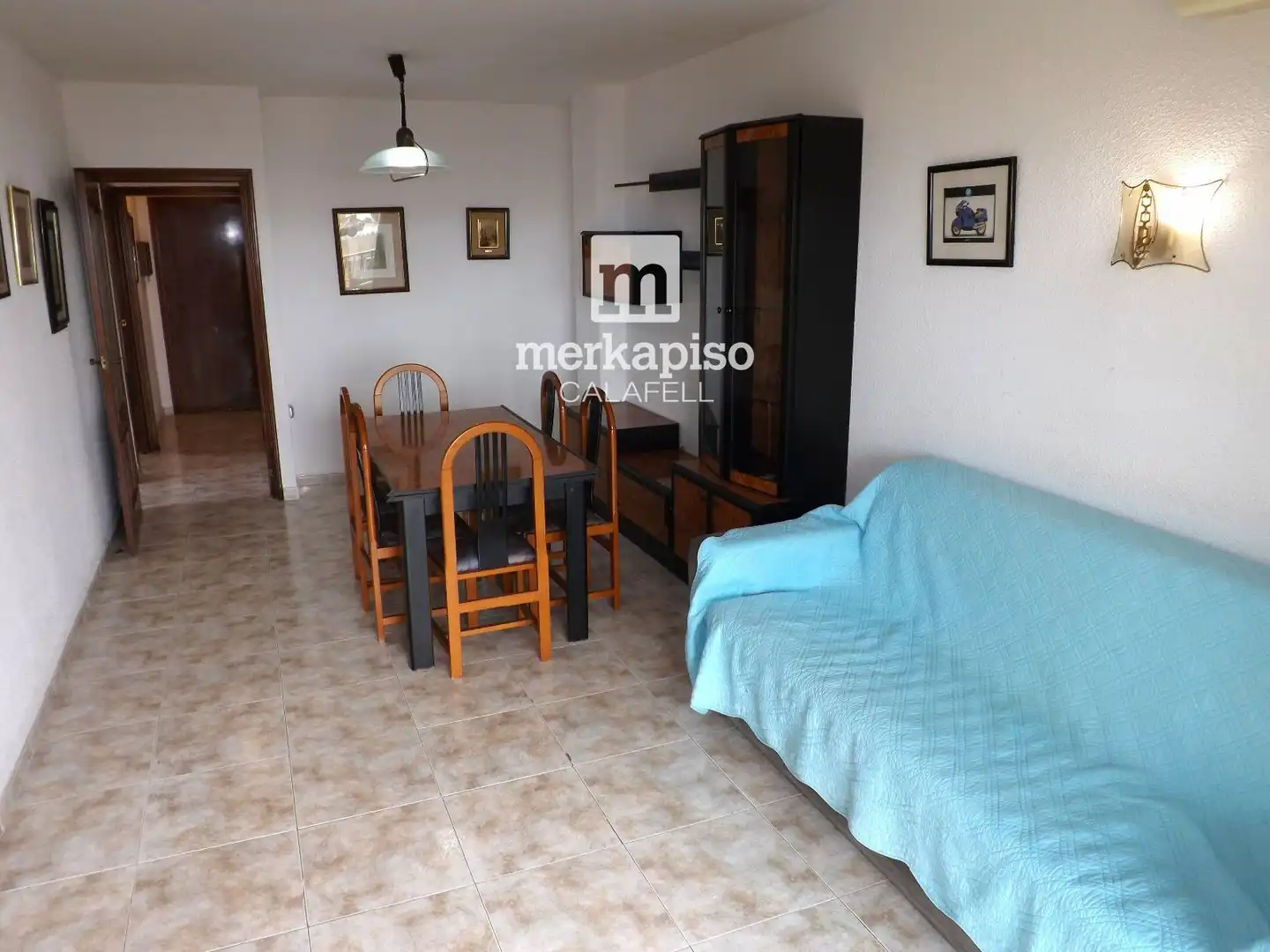 Wohnzimmer von Wohnung zum Verkauf in Calafell mit Klimaanlage, Heizung und Terrasse