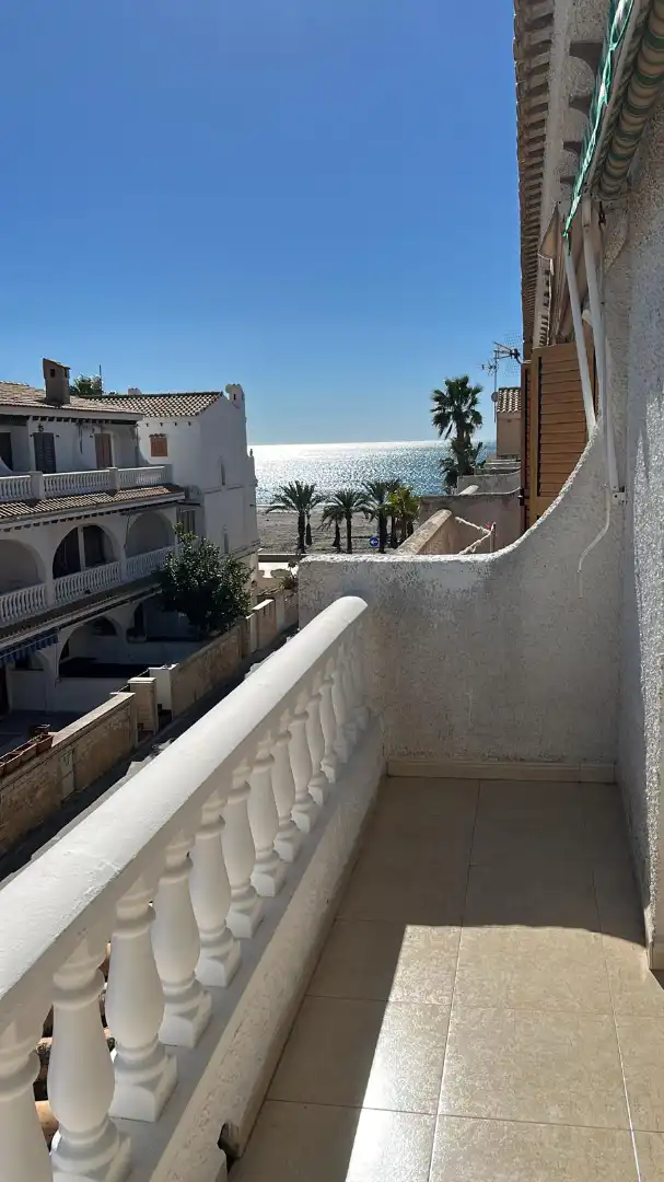 Terrasse von Maisonette zum Verkauf in Santa Pola mit Klimaanlage, Heizung und Privatgarten