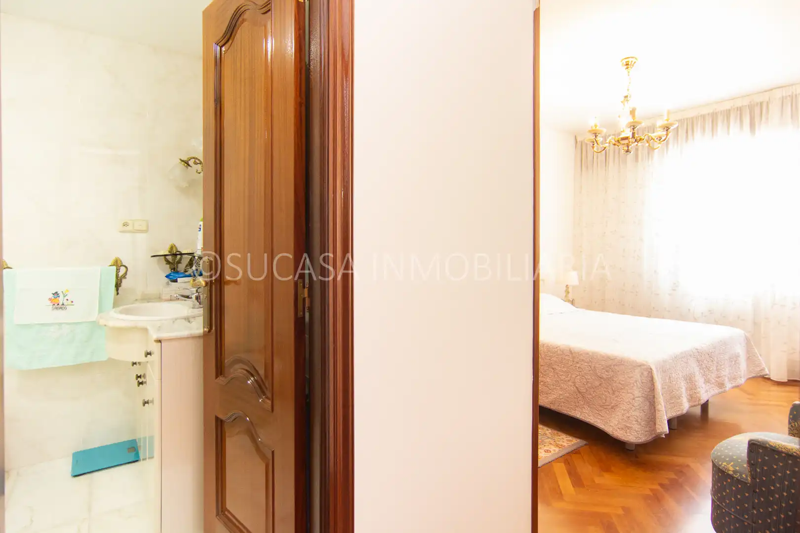 Bedroom of Detached homes for sale in Culleredo  with Air Conditioner, Heating and Parquet flooring